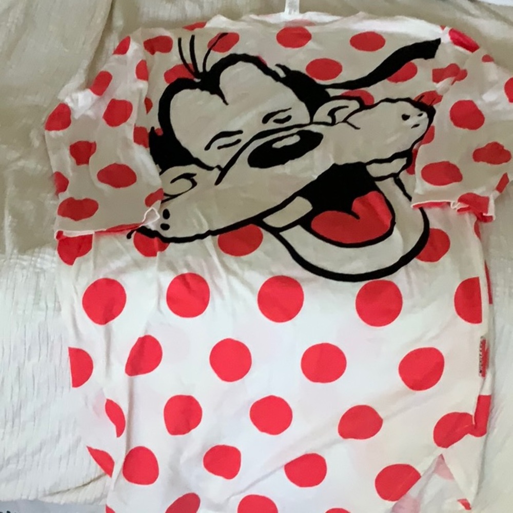 VINTAGE GOOFY NITE SHIRT by MICKEY & CO. - NEW NEVER WORN.   100% cotton